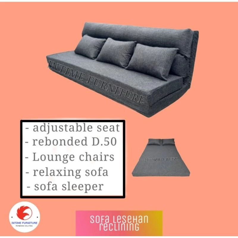 SOFABED KURSI LESEHAN KURSI SANTAI / MALAS RECLINING 120cm